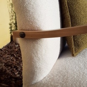 'Opa- zetel in naturelle pluche Doodle' 