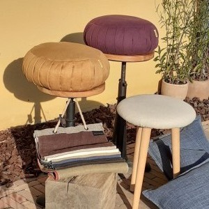 Linnen meditatie-kussen 'Zafu'